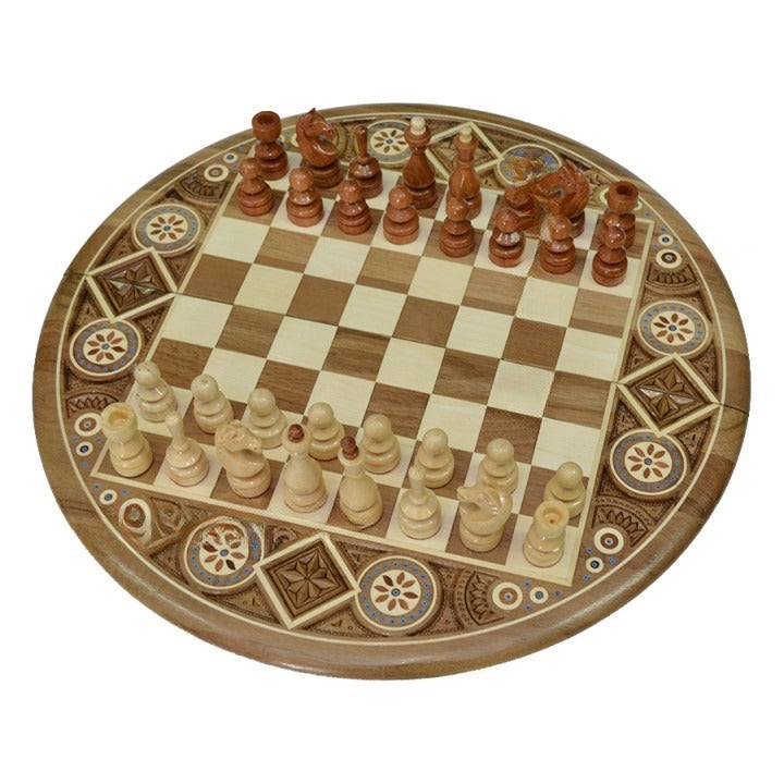 Handmade chess board with figures, chess game for chess lover, Christmas gift for son