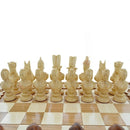 Unique Carved chess game - Classic Game with a Personal Touch - Shkura