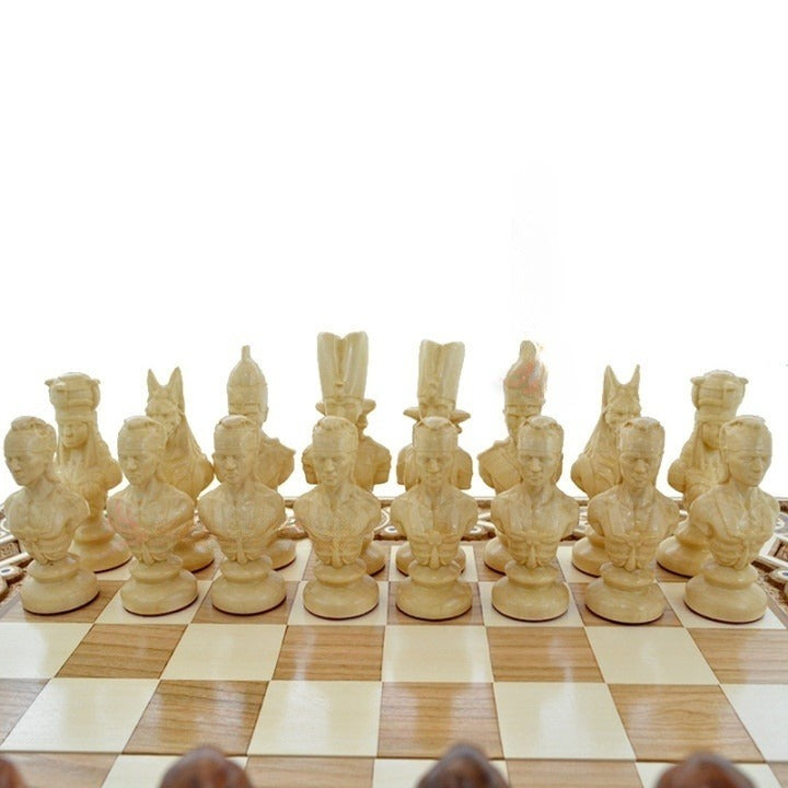 Unique Carved chess game - Classic Game with a Personal Touch