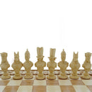 Unique Carved chess game - Classic Game with a Personal Touch - Shkura