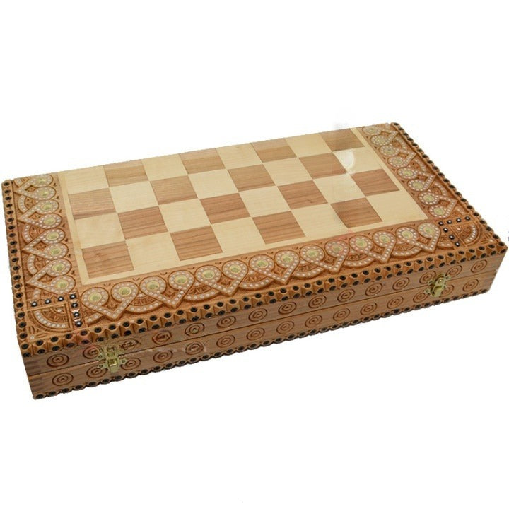 Unique Carved chess game - Classic Game with a Personal Touch