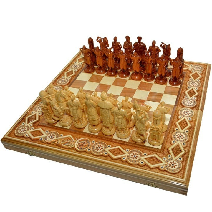 Unique Carved chess game - Ideal Gift for Chess Enthusiasts