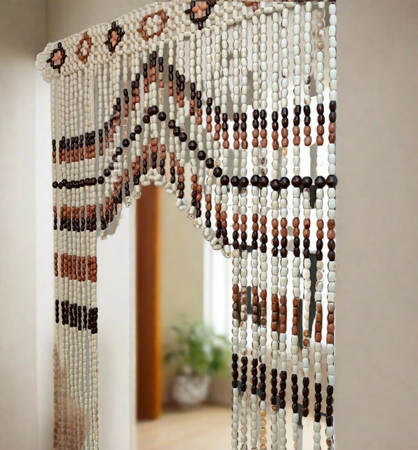 Handcrafted Wooden Bead Door Curtains for a Unique Home Decor, Bohemian Style Door Curtains , Handcrafted Boho Home Decor, Custom Size Wooden Bead Door Curtains