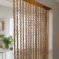 Handmade Wooden Bead Home Accent - Handcrafted Boho Home Decor
