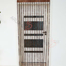 Wooden beaded curtain doorway