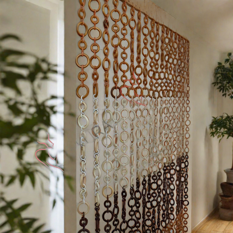 wooden beaded door curtains for an inviting entryway , Bohemian Style Door Curtains, rustic home decor, retro curtains, vintage home decor,  housewarming gift first home