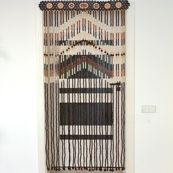 Handmade Wooden Bead Door Curtains for a Inviting Entryway