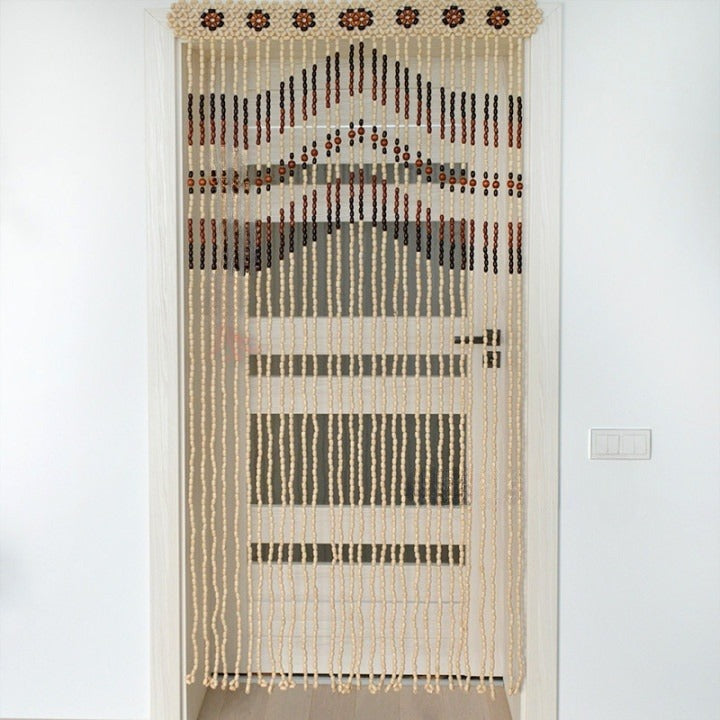 Handmade Wooden Bead Door Curtains for a Inviting Entryway