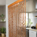 wooden bead door curtain. wooden bead curtain. wood slat room divider. wood room divider. wood bead curtain. room divider. hippie curtains. hanging room divider. doorway curtain. door curtains
