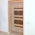 wooden bead door curtain. wooden bead curtain. wood slat room divider. wood room divider. wood bead curtain. room divider. hippie curtains. hanging room divider