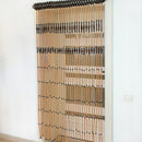 Wooden beaded door curtains rustic charm - Shkura