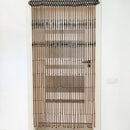 Wooden beaded door curtains rustic charm - Shkura