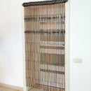 Wooden beaded door curtains rustic charm - Shkura