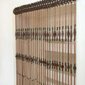 Wooden beaded door curtains rustic charm