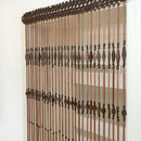 Wooden beaded door curtains rustic charm - Shkura