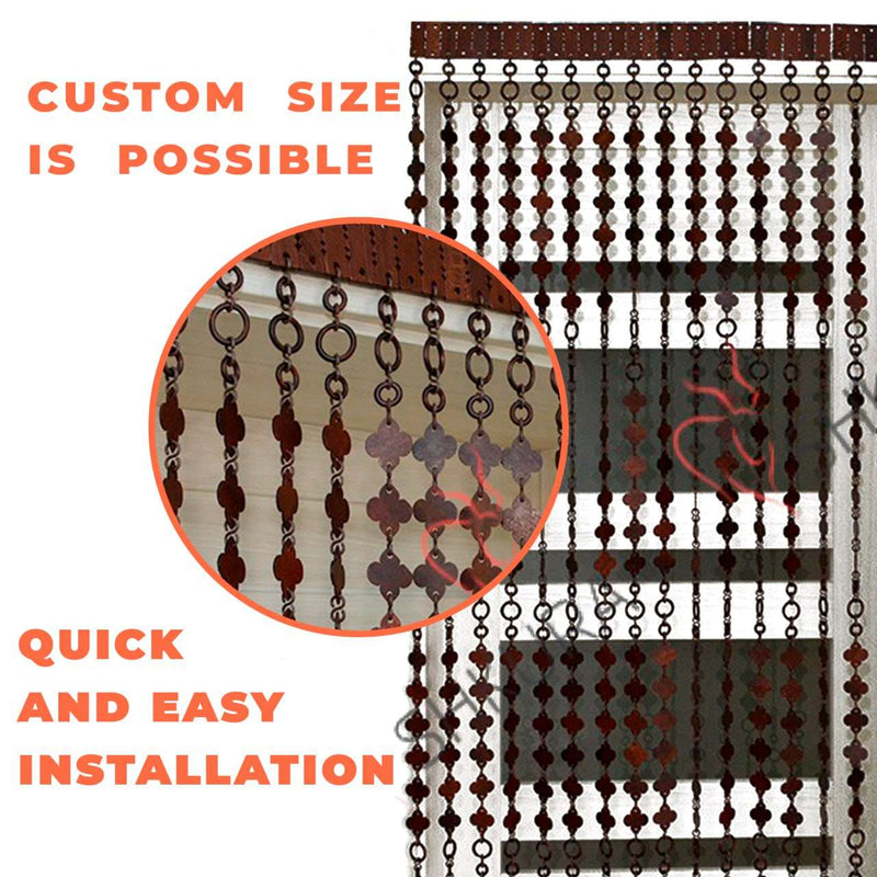 Custom Made Wooden Bead Door Curtains